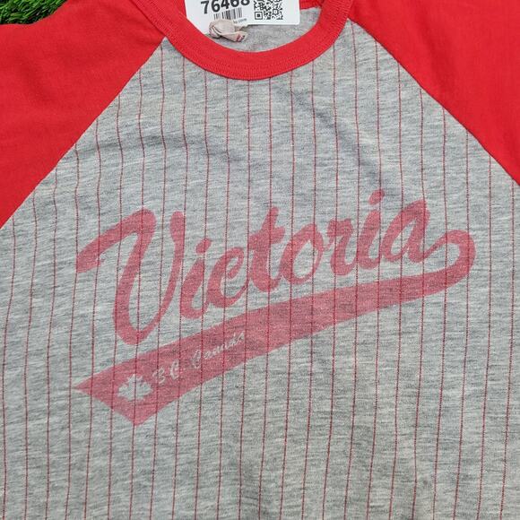 Vintage Victoria Canada Baseball Sweatshirt Womens 2XS/XS 18x22 - Picture 3 of 11